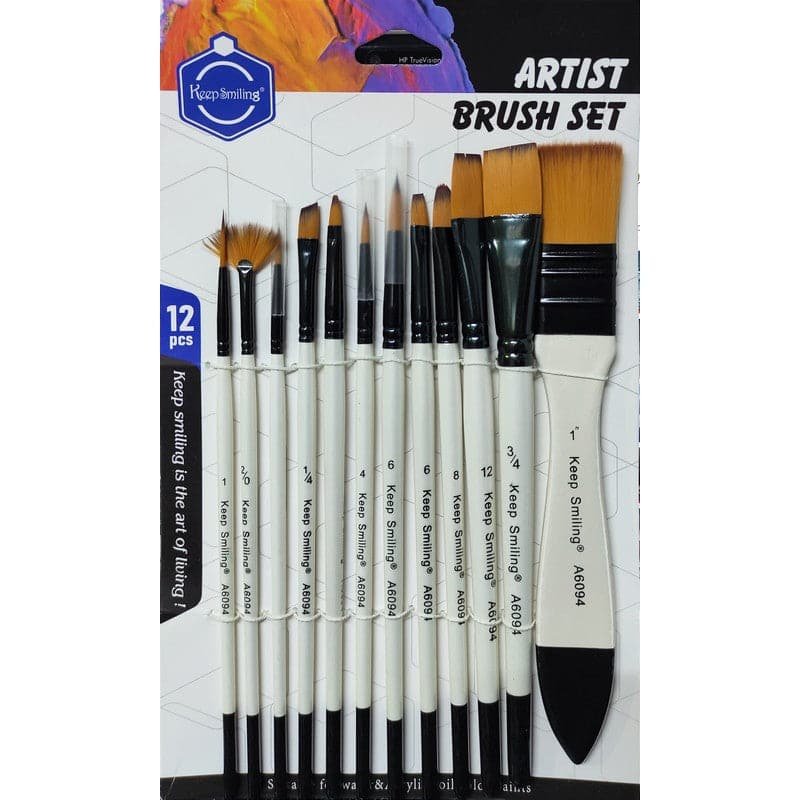 Keep Smiling Artist Value Brush Pack of 12 - Image 2