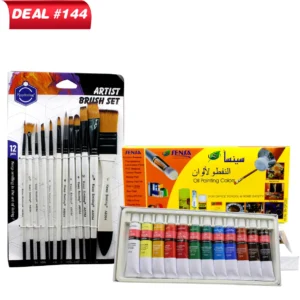 Oil Paints & Brush Kit For Beginners, Deal No.144