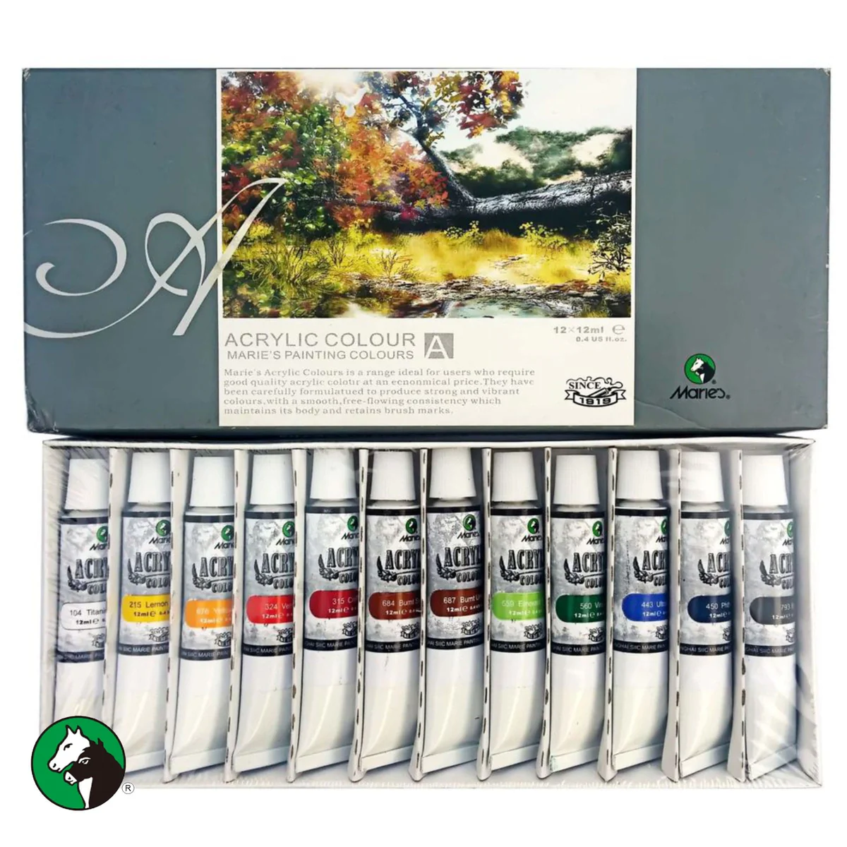 Maries Acrylic Paint Set of 12 - Image 2