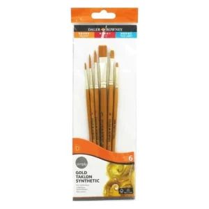 Daler Rowney Simply Gold Taklon Brush SET OF 6