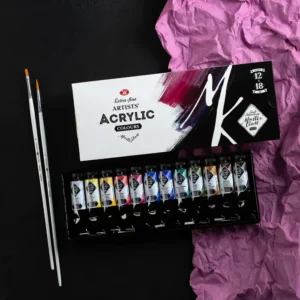 Masterclass Extra Fine Artist Acrylic Paints Set Of 12x18ml