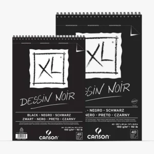 Canson XL Dessin Noir Black Paper Sketch Pad A3